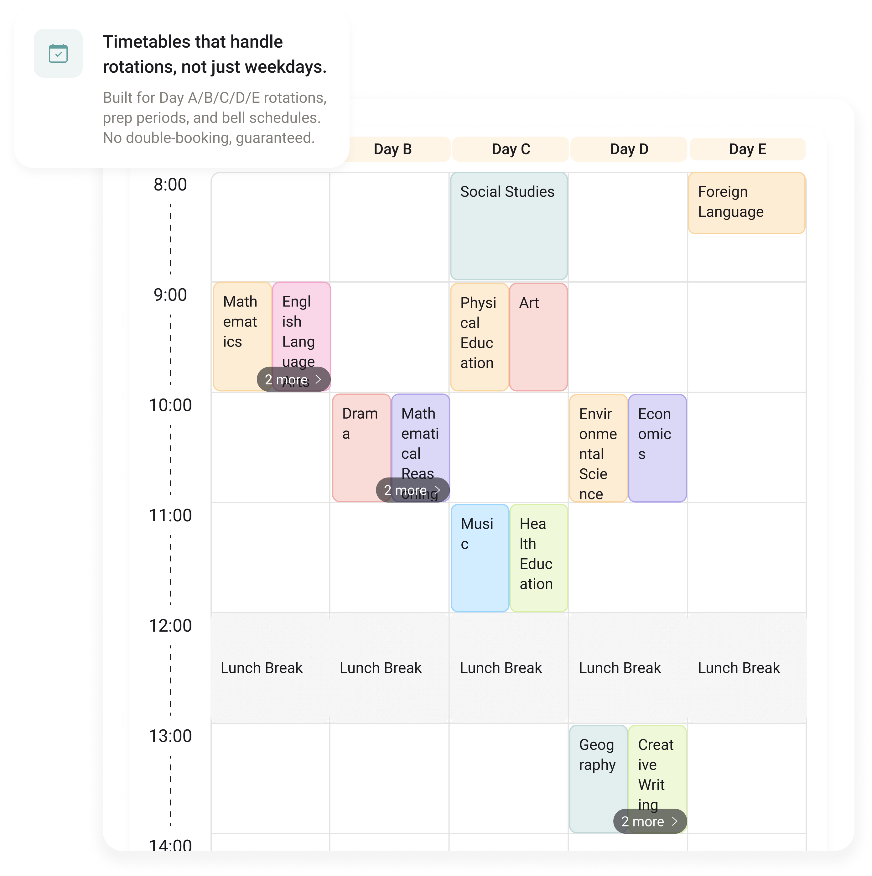 Schedules
